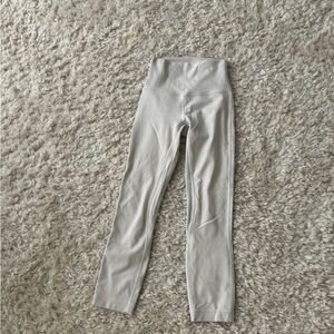 lululemon Align High Rise Leggings Crop 23", Bone, Size 0